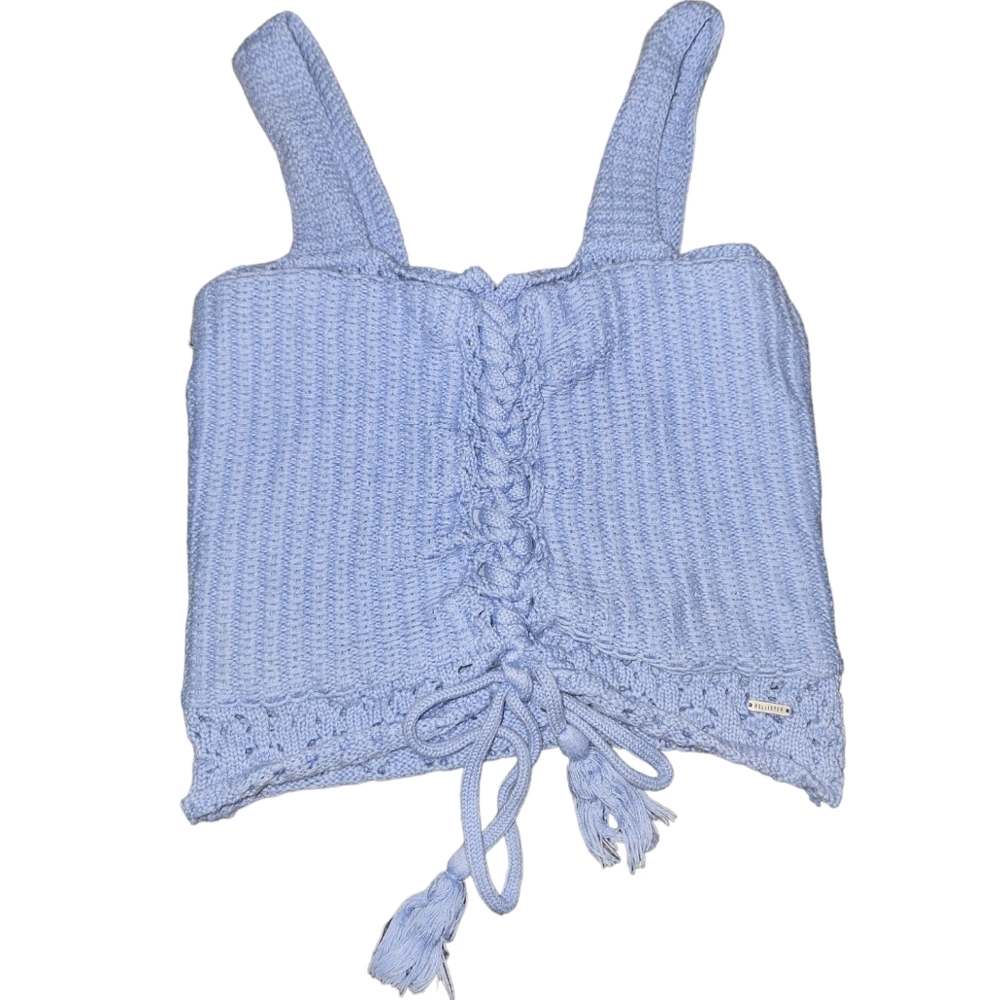 Hollister crochet crop top size small